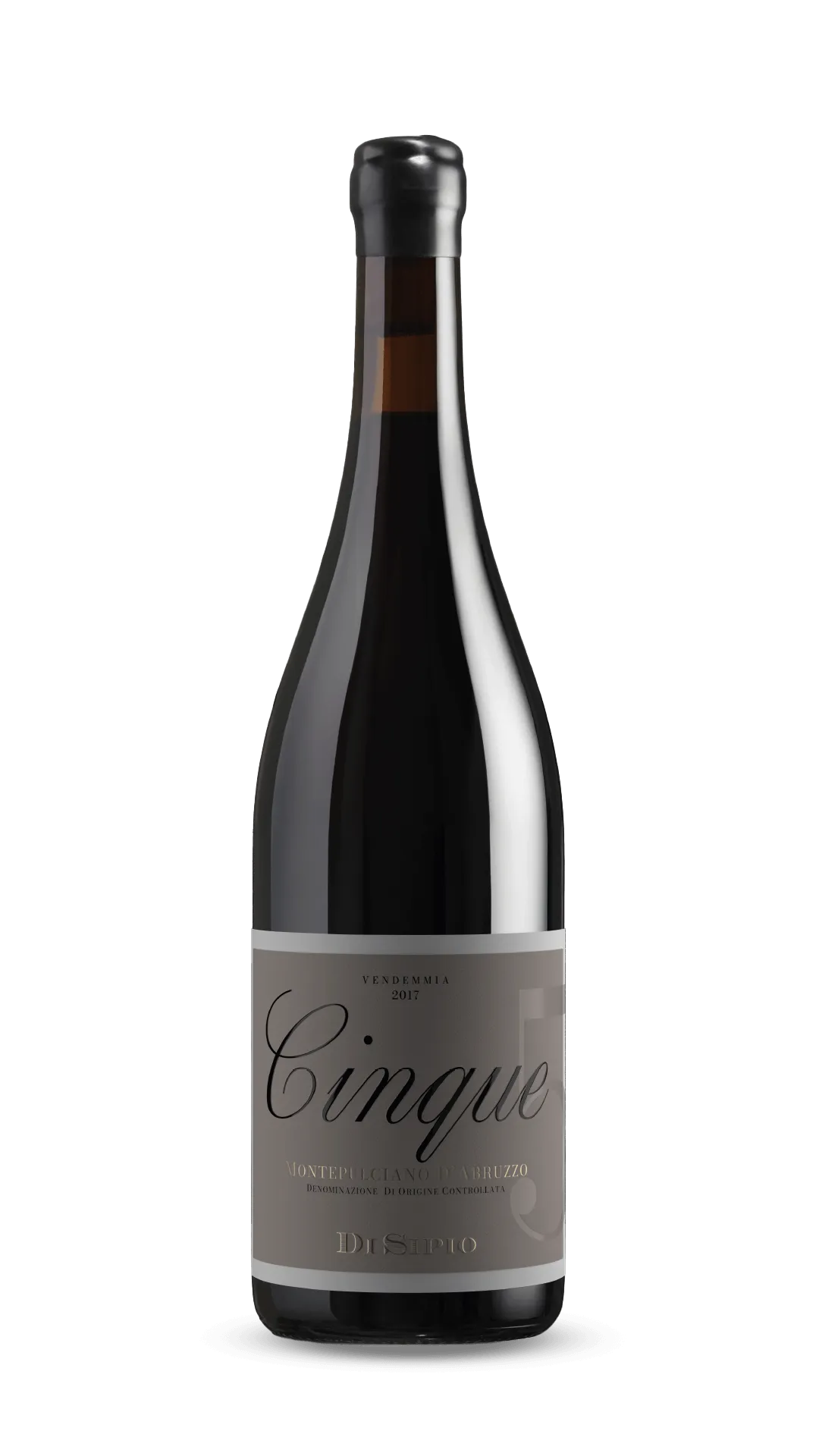 Bottiglia Montepulciano d'Abruzzo Cinque della collezione Abruzzo - Cantina Di Sipio